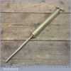 Vintage Solid Brass Grease Gun Measuring 14” Long