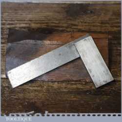 Vintage 3” Engineer’s Pocket Size Cast Steel Try Square - Good Condition