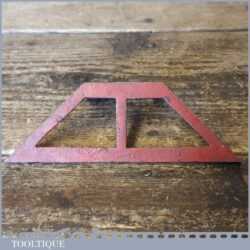 Vintage 6” Cast Steel Mitre Template - Good Condition