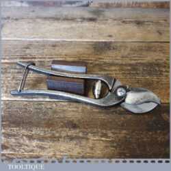 Vintage Spring Loaded Parrot Beak Secateurs - Sharpened Ready For Use
