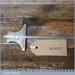 Vintage Moore & Wright Cast Steel Depth Gauge - Good Condition