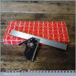 Vintage Boxed L. S. Starrett Co. USA Cast Steel Adjustable Combination Square