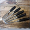 5 No: Stanley No: 5001 Carpenter’s Bevel Edge Chisels 1/4” - 1” Sharpened Honed