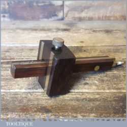 Vintage Carpenter’s Rosewood Brass Mortise Gauge - Good Condition