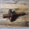 Vintage Carpenter’s Rosewood Brass Mortise Gauge - Good Condition