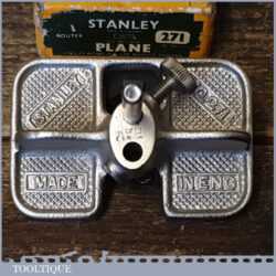 Vintage Boxed Stanley England No: 271 Router Plane - Little Used Condition