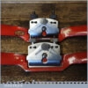 Pair Vintage Record No: A151 Adjustable Curved & Flat Sole Metal Spokeshaves - Refurbished