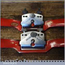 Pair Vintage Record No: A151 Adjustable Curved & Flat Sole Metal Spokeshaves - Refurbished