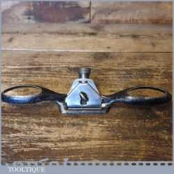Vintage E. Preston Curved Sole Adjustable Spokeshave Original Iron - Fully Refurbished