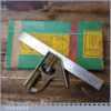Vintage Boxed Rabone Chesterman No: 1902 Cast Steel Adjustable Combination Square