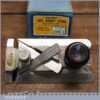 Vintage boxed Record No: 2506 side rabbet plane complete with fence, refurbished ready for use and in little used condition.
