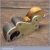 Antique 1” Cast Steel Bullnose Plane With Brass Sides - Boxwood Infill