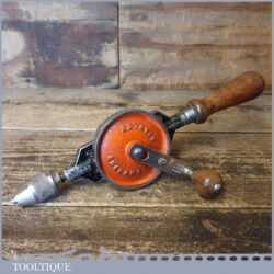 Vintage Stanley No: 803 Double Pinion Egg Beater Hand Drill - Good Condition