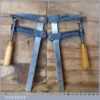 Vintage Pair Of 12” Woden No: 133/3 Quick Release F Clamps - Good Condition