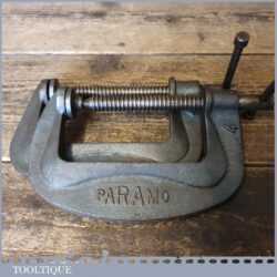 Vintage Pair Of Paramo 4” Heavy Duty G Clamps - Good Condition