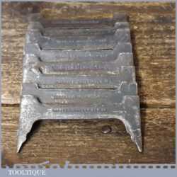 Vintage Set Of 8 No: William Marples & Sons Joiner’s Dogs - Good Condition