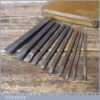 Vintage Set Of 6 Jewellers Silversmiths Gouge Shape Repoussing Punches