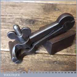 Vintage Spring Loaded Cast Steel Hand Vice - Good Condition