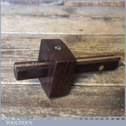 Vintage Carpenter’s Rosewood & Brass Mortise Gauge - Good Condition