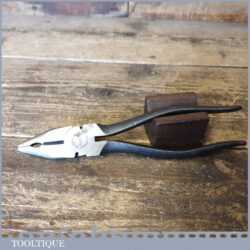 Vintage Elliot-Lucas 8” Short Nose Pliers Stamped BR - Good Condition