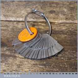 Vintage Set Moore & Wright Engineer’s Imperial Radius Gauges - Good Condition