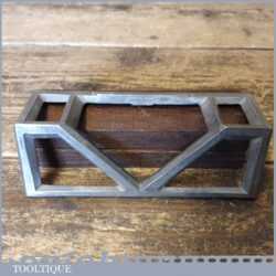 Vintage Nickel Plated Mitre Template - Good Condition