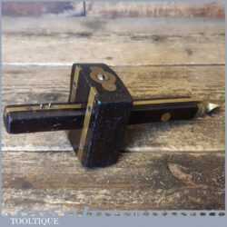 Vintage Marples Carpenter’s Rosewood & Brass Mortise Gauge - Good Condition