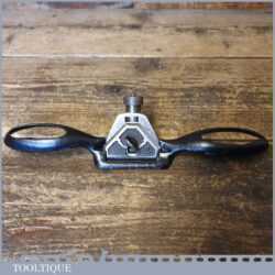 Vintage E. Preston Curved Sole Adjustable Spokeshave - Original Iron