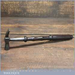 Very Rare 18th Century Leatherworking Socketed Tack Hammer - Ornate Rosewood Handle