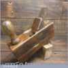 Rare Antique Griffiths Norwich Wheelwrights Beech Fork Shaft Rounding Plane - Good Condition