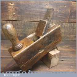 Rare Antique Griffiths Norwich Wheelwrights Beech Fork Shaft Rounding Plane - Good Condition