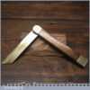 Antique Mahogany & Brass Shipwrights Bevel - Good Condition