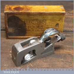Vintage Boxed Record No: 077 Bull Nose Plane - Fully Refurbished Ready To Use