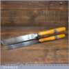 2 No: Vintage Erik Anton Berg Sweden 1” & 1 ½” Skew Flat Woodturning Chisels