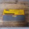 Vintage Boxed Clyde Japan 7”x 2” Silicon Carbide Combination Oil Stone - Lapped Fla