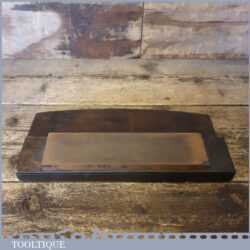 Vintage Boxed 8”x 2” India Oil Stone Good Condition - Lapped Flat