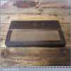Vintage Mahogany Boxed 8”x 2” India Oil Stone Good Condition - Lapped Flat