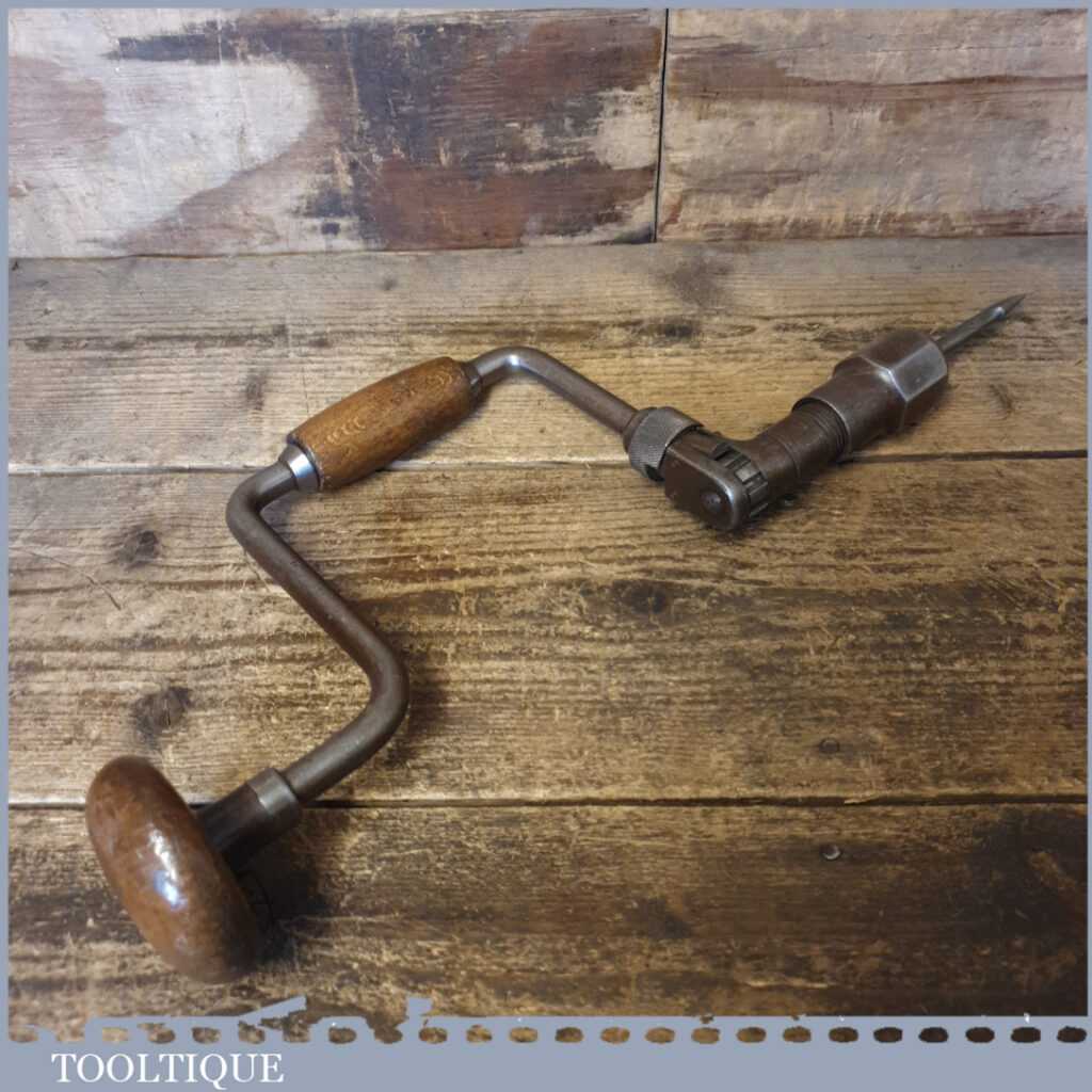 Vintage Talco Tool Works No 700 Carpenter s Ratchet Brace 10 Swing 