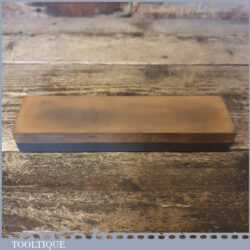Vintage 8”x 2” India Combination Oil Stone Medium / Fine Grit - Lapped Flat