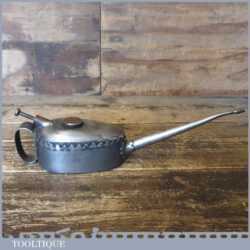 Vintage Kayes 1/2 Pint Pie Crust Oil Can - Stamped Crowsfoot Broad Arrow