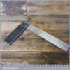 Vintage Stanley USA Carpenters 10” Cast Steel Try Square - Good Condition