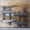 Vintage Pair Of 3” Moore & Wright Toolmakers Clamps - Good Condition