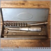 Vintage Britool 14 Piece 1/4” Square Drive Imperial Socket Set In Original Box