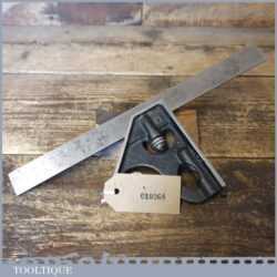 Vintage Rabone Chesterman No: 1912 Cast Steel Adjustable Combination Square