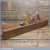 Vintage Carpenter’s 22” Beechwood Trying Plane Ward & Payne Iron - Lapped Flat