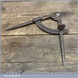 Antique Pair Of 19th Century 6 ½”Cast Steel Dividers