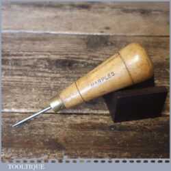 Vintage Carpenters Boxwood Handled Pointed Awl - Good Condition