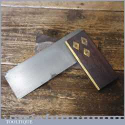 Vintage Carpenters 4 ½” Rosewood & Brass Try Square - Good Condition