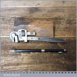 Vintage 6” German Adjustable Stilson Wrench - Good Condition