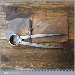 Vintage Moore & Wright 3 ¾” Inside Steel Spring Dividers - Fully Refurbished